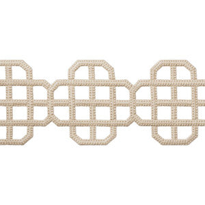 Fret Applique Linen E12263 by Thibaut Fabric
