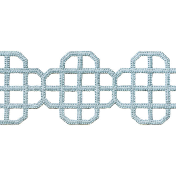Fret Applique Powder E12266 by Thibaut Fabric Thibaut Fabric Fret Applique Powder E12266Fabric Tapes & Trims Volume 3 100% Polyester INDIA </p><p>Repeat: V: 3.25 3.5 - Fabric Carolina -