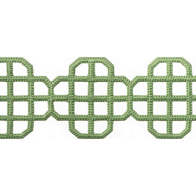 Fret Applique Kelly E12270 by Thibaut Fabric Thibaut Fabric Fret Applique Kelly E12270Fabric Tapes & Trims Volume 3 100% Polyester INDIA </p><p>Repeat: V: 3.25 3.5 - Fabric Carolina -