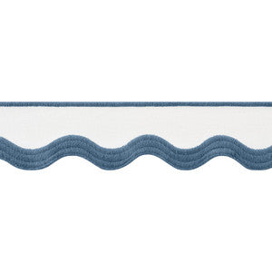 Wave Tape Bermuda on White E12333 by Thibaut Trim