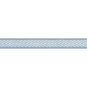 Westport Tape Spa Blue E81841 by Thibaut Fabric