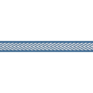 Westport Tape Island Blue E81842 by Thibaut Fabric
