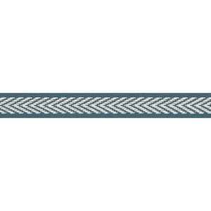 Westport Tape Teal E81843 by Thibaut Fabric