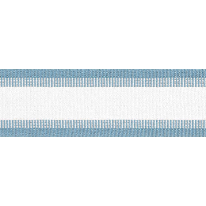 Nordia Tape Spa Blue E81853 by Thibaut Fabric Thibaut Fabric Nordia Tape Spa Blue E81853Fabric Tapes & Trims Vol. 4 100% Solution Dyed Polyester UNITED KINGDOM </p><p>Repeat: V: - 2.75 - Fabric Carolina -