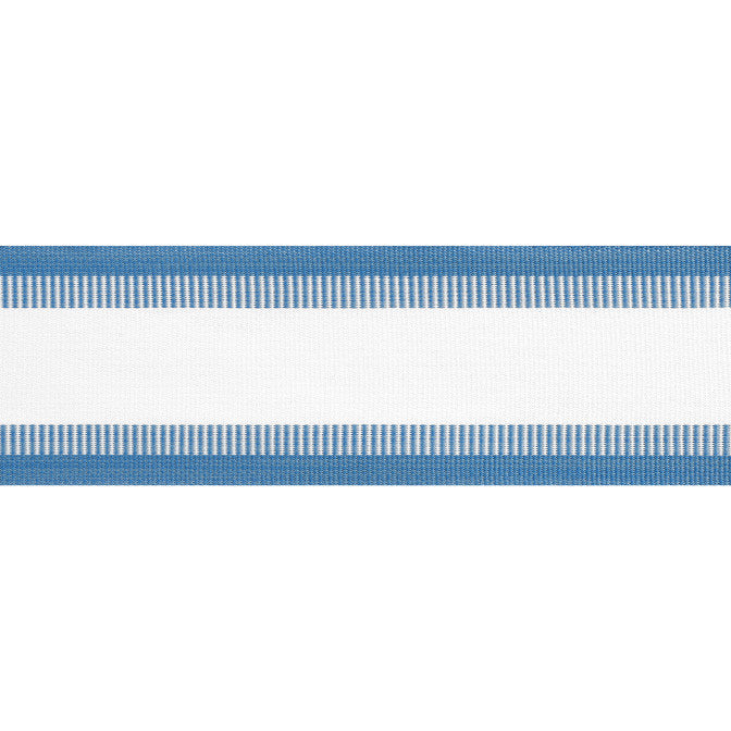 Nordia Tape Island Blue E81854 by Thibaut Fabric Thibaut Fabric Nordia Tape Island Blue E81854Fabric Tapes & Trims Vol. 4 100% Solution Dyed Polyester UNITED KINGDOM </p><p>Repeat: V: - 2.75 - Fabric Carolina -