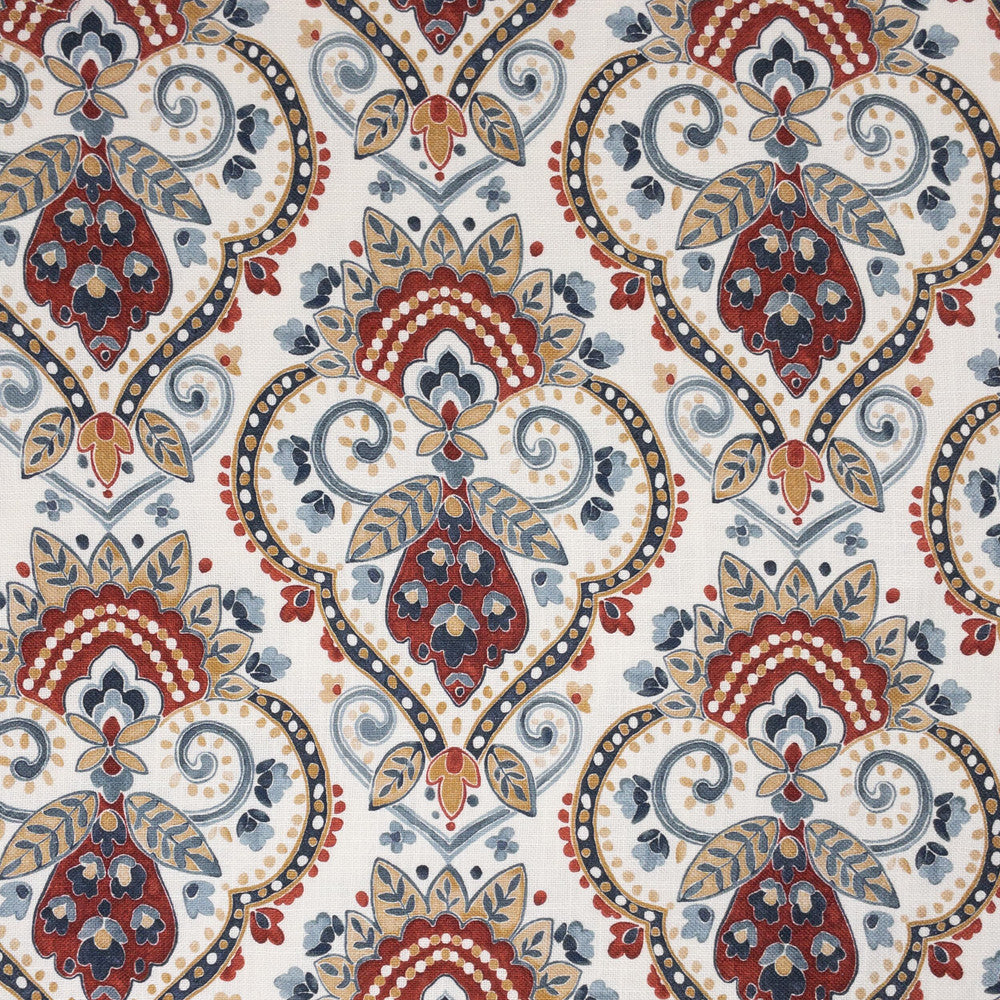 Eaton 1 Festival by Stout Fabric Stout Fabric Eaton 1 FestivalFabric Rainbow Library Camellia/Clay 67%Svi 33%Lin Spain </p><p>Repeat: H: 13.5, V: 3 54 in - Fabric Carolina -