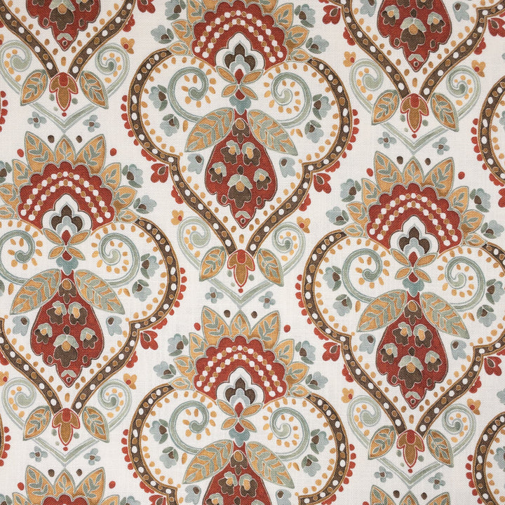 Eaton 2 Terracotta by Stout Fabric Stout Fabric Eaton 2 TerracottaFabric Rainbow Library Camellia/Clay 67%Svi 33%Lin Spain </p><p>Repeat: H: 13.5, V: 3 54 in - Fabric Carolina -