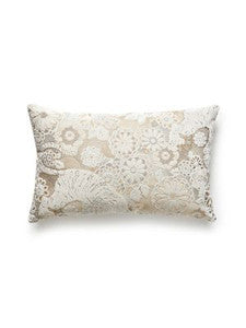 Scalamandre Pillows Siberian Tiger Pillow 14 X 22 - White Tawny