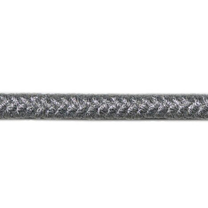0283 Silver by Europatex Designer Fabric Metallic 100% Polyester 0.25 inches - Swanky Fabrics -