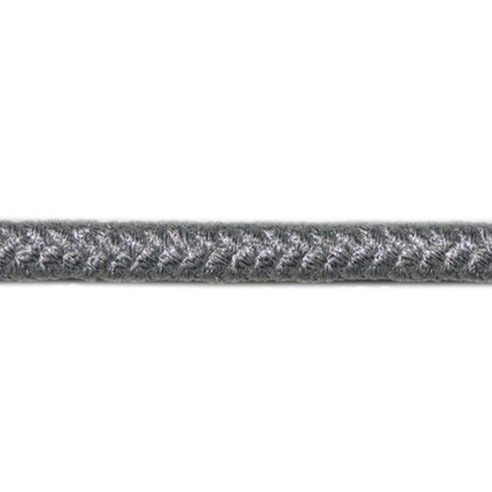 0283 Silver by Europatex Fabric Metallic 100% Polyester 0.25 inches - Fabric Carolina -