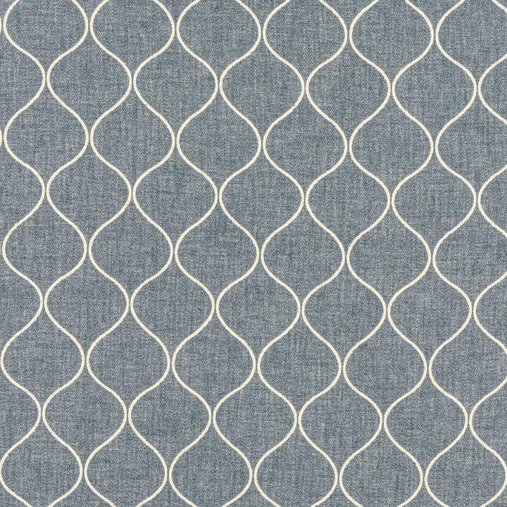 Ecarte 1 Slate by Stout Designer Fabric RAINBOW LIBRARY INK/SAPPHIRE 78%POL 14%COT 8%LIN INDIA Horizontal: 2.250 and Vertical: 3.000 54 in - Swanky Fabrics -