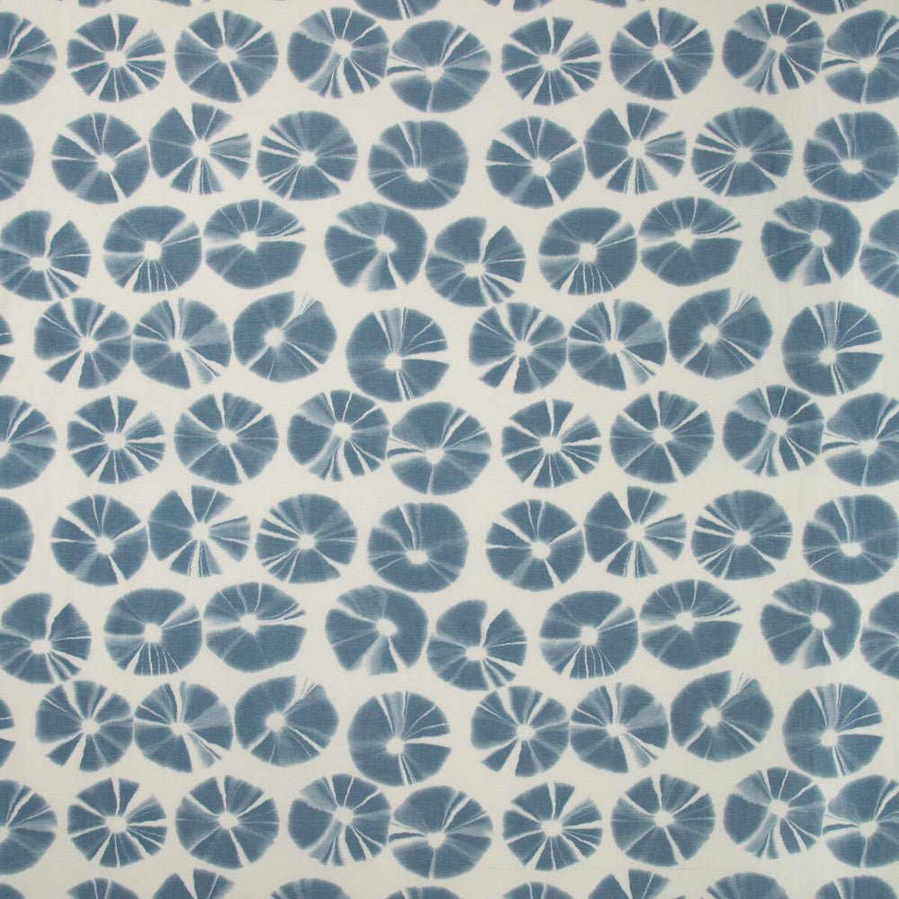 Echino Indigo by Kravet Couture Fabric TERRAE PRINTS LINEN - 62%;POLYESTER - 38% Italy LIGHT Horizontal: 27.5 and Vertical: 23.5 55.9 - Fabric Carolina -