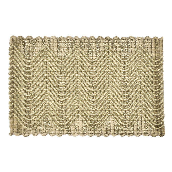 Eclectic 3 Mushroom by Stout Designer Trim MOONDUST TRIM 42%SVI 29%LIN 17%NYL 7%COT 5%MTL CHINA </p><p>Repeat: 0 2 in - Swanky Fabrics -