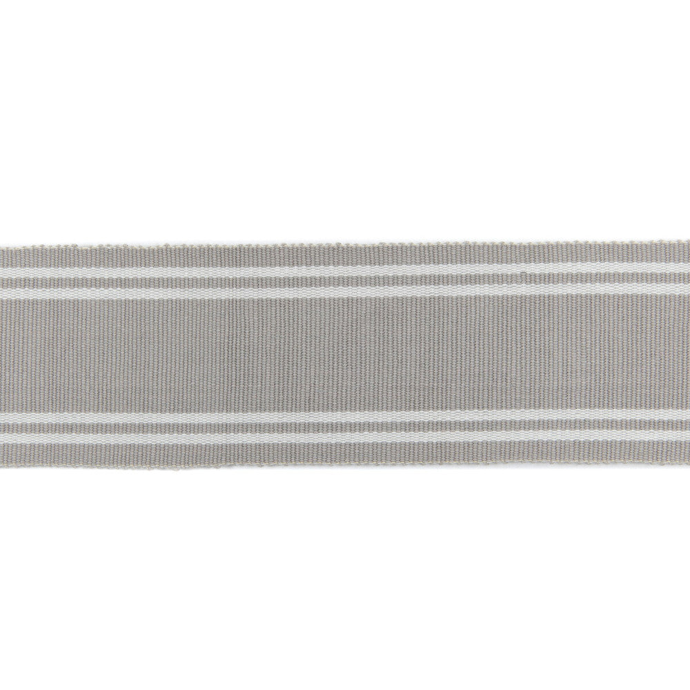 Renwick Braid Soft Grey by Threads Designer Trim GREAT STRIPES COTTON - 100% India Horizontal: and Vertical: 1.97 - Swanky Fabrics -
