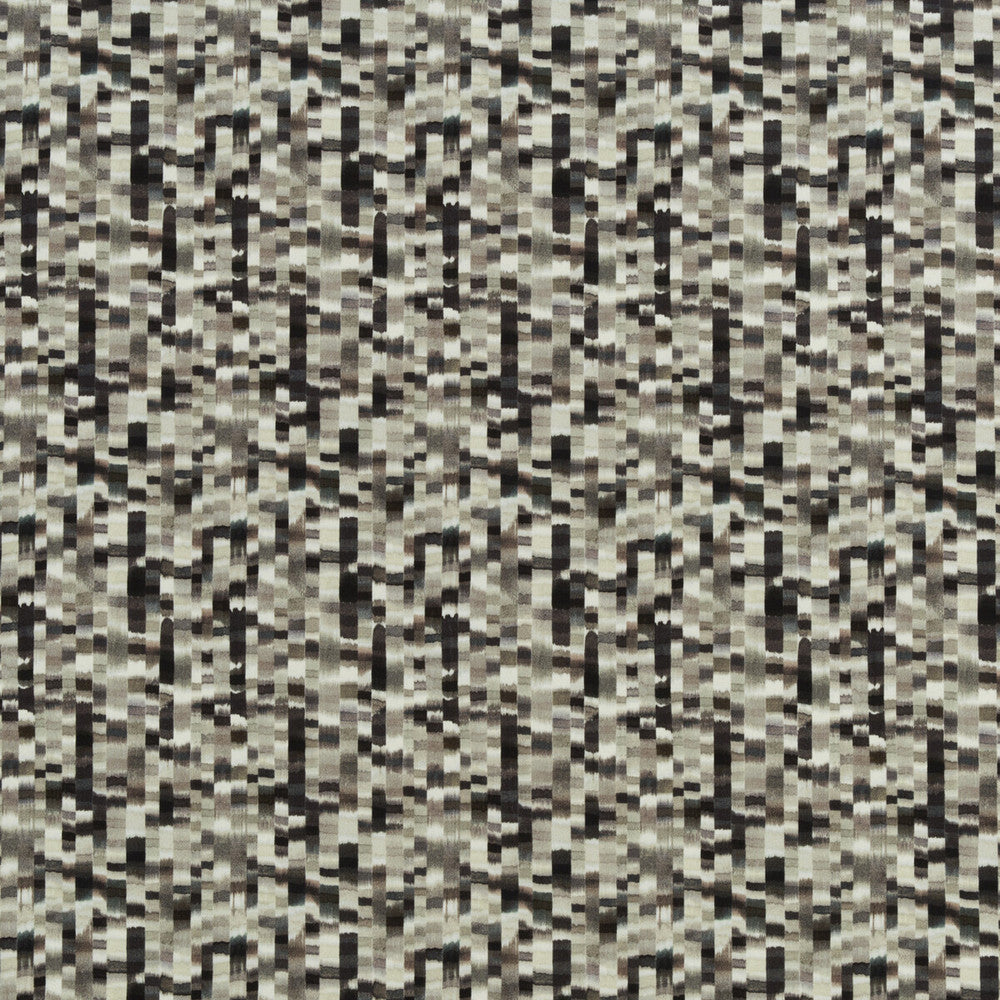 Saturn Platinum/Ebony by Threads Fabric ODYSSEY COTTON - 88%;POLYESTER - 12% Austria HEAVY Horizontal: 9.062 and Vertical: 16.942 53.978 - Fabric Carolina -