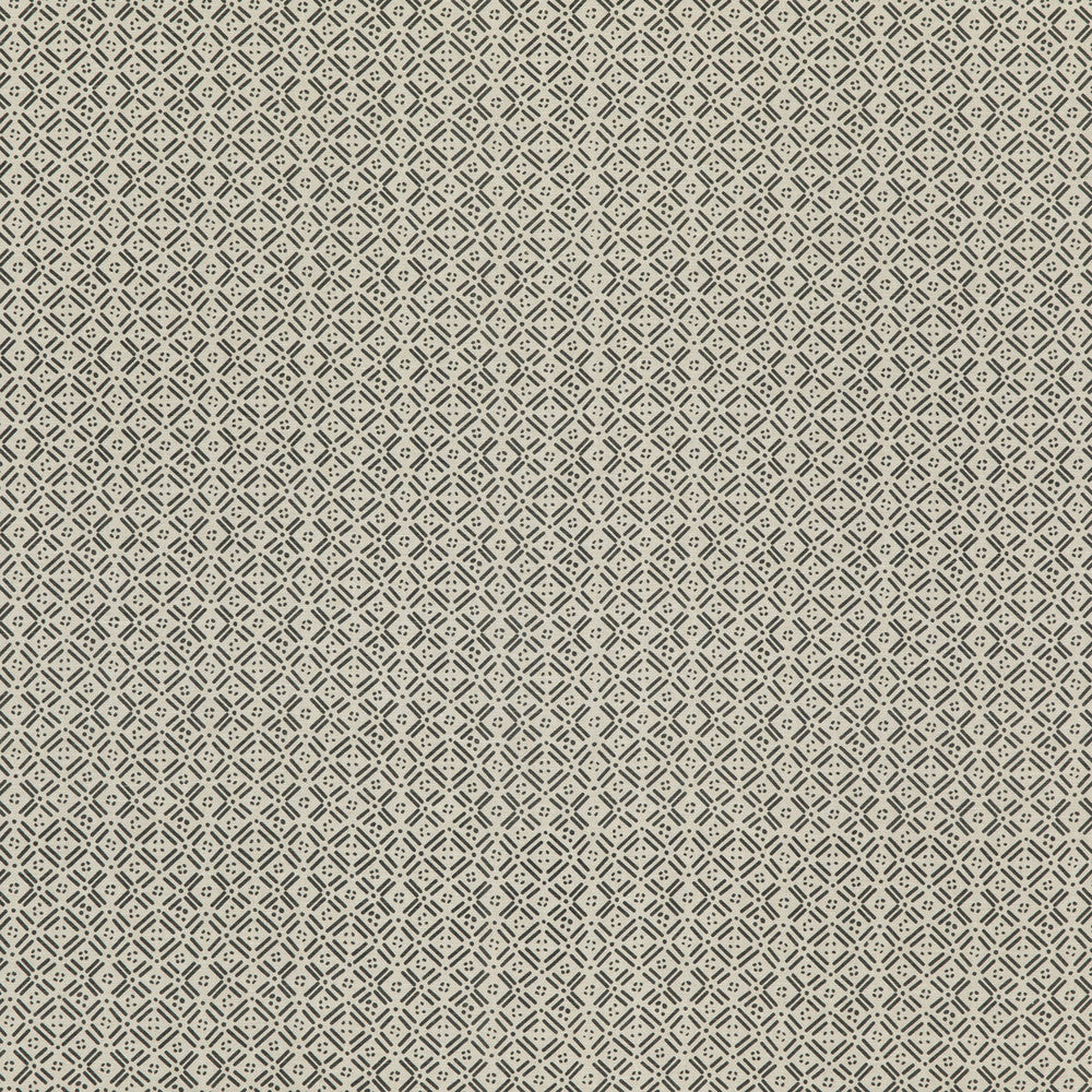 Aslin Charcoal by Threads Designer Fabric MORO LINEN - 100% India Horizontal: 6.304 and Vertical: 5.91 52.008 - Swanky Fabrics -