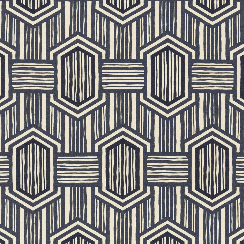 Nala Indigo by Threads Fabric Threads Fabric Nala IndigoFabric NALA PRINTS LINEN - 100% Italy </p><p>Repeat: H: 12.608, V: 26.398 50.432 - Fabric Carolina -