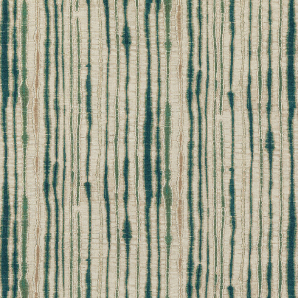 Linear Teal by Threads Fabric NALA PRINTS LINEN - 100% Austria Horizontal: 29.55 and Vertical: 19.7 58.706 - Fabric Carolina -