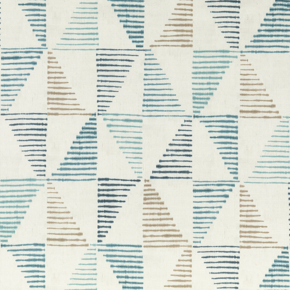 Kaya Indigo by Threads Fabric NALA PRINTS LINEN - 100% Austria Horizontal: 28.762 and Vertical: 38.612 57.524 - Fabric Carolina -