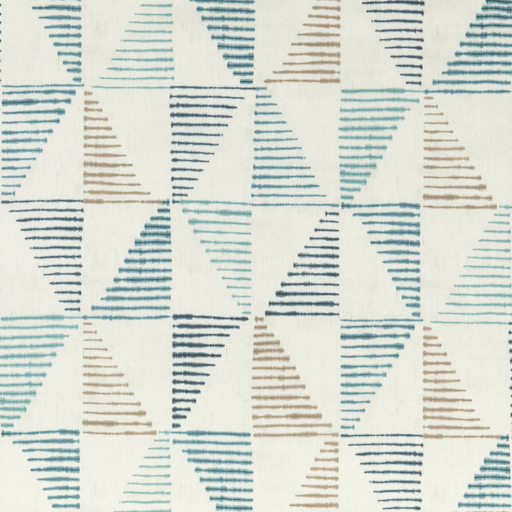 Kaya Indigo by Threads Fabric NALA PRINTS LINEN - 100% Austria Horizontal: 28.762 and Vertical: 38.612 57.524 - Fabric Carolina -