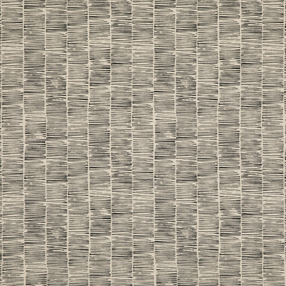 Etching Charcoal by Threads Designer Fabric NALA PRINTS COTTON - 90%;LINEN - 10% United Kingdom HEAVY Horizontal: 13.79 and Vertical: 16.154 54.372 - Swanky Fabrics -