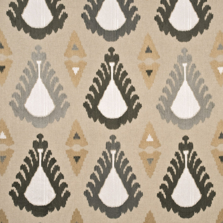 Exuberance Linen/Pewter by Threads Fabric FASCINATION LINEN - 66%;VISCOSE - 34% India Horizontal: 25.216 and Vertical: 30.338 50.432 - Fabric Carolina -