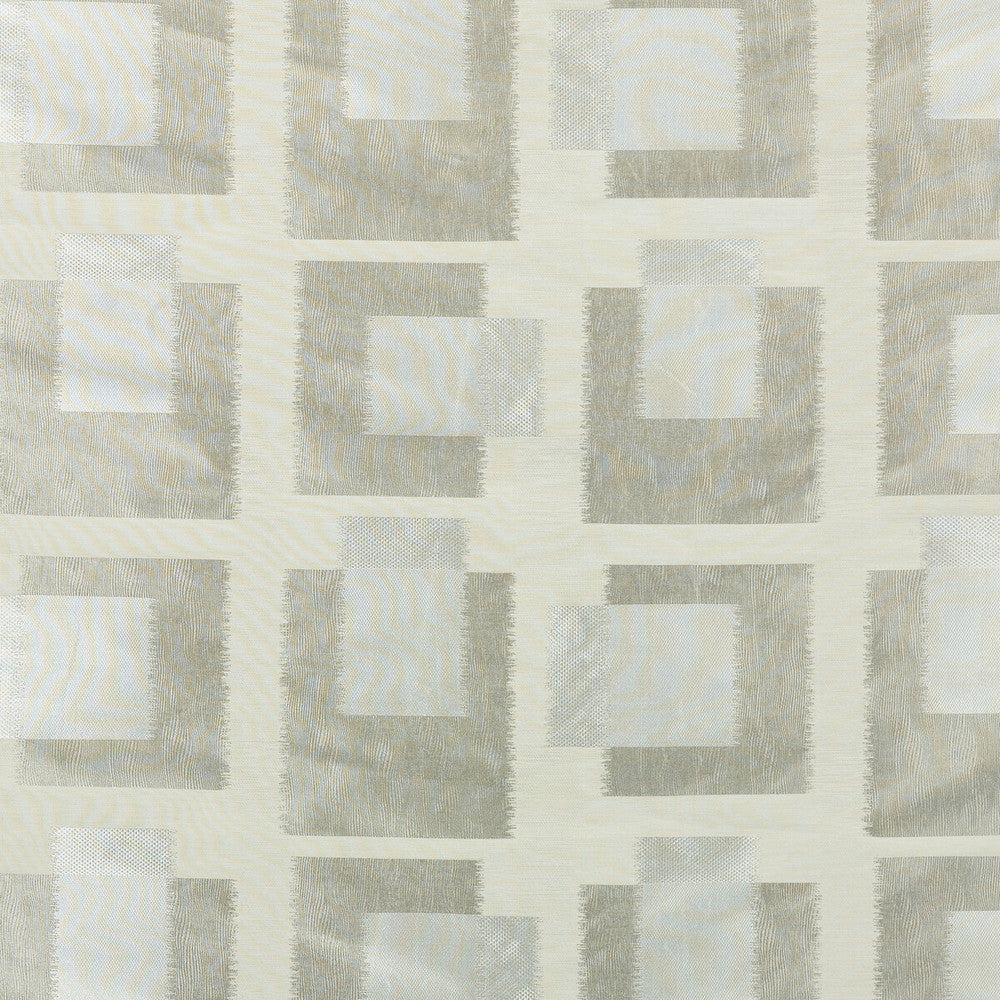 Eclipse Silver/Stone by Threads Designer Fabric VARIATION VISCOSE - 91%;SILK - 9% India - Horizontal: 18.321 and Vertical: 20.488 54.766 - Swanky Fabrics -