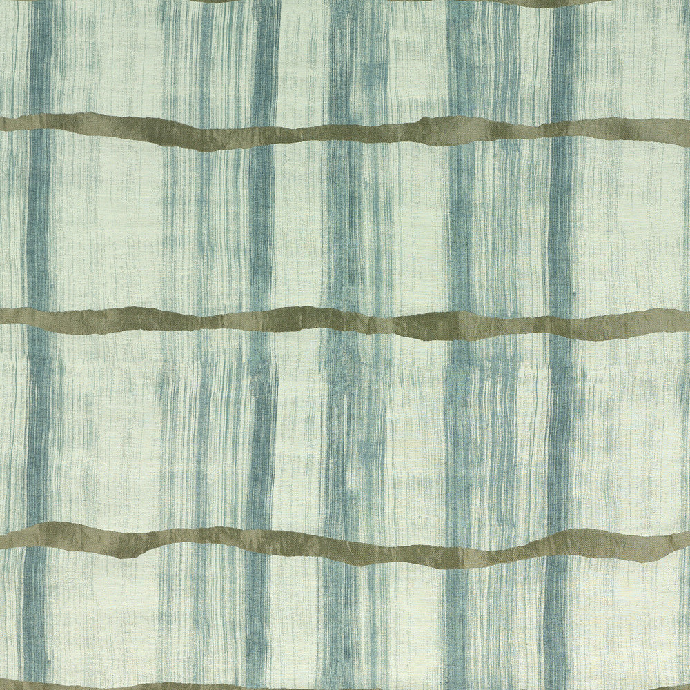 Latitude Aqua/Bronze by Threads Fabric VARIATION VISCOSE - 39%;LINEN - 28%;COTTON - 25%;SILK - 8% India - Horizontal: 27.58 and Vertical: 39.794 55.16 - Fabric Carolina -