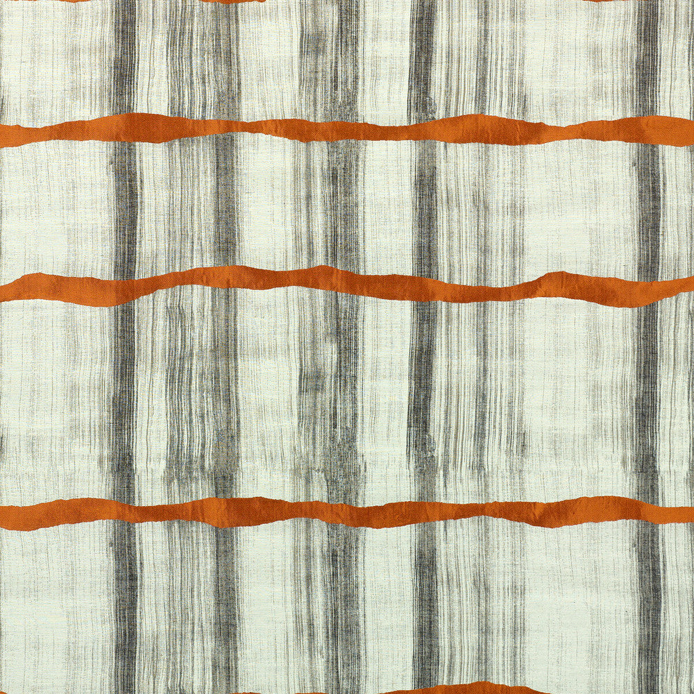 Latitude Sienna/Charcoal by Threads Fabric Threads Fabric Latitude Sienna/CharcoalFabric VARIATION VISCOSE - 39%;LINEN - 28%;COTTON - 25%;SILK - 8% India </p><p>Repeat: H: 27.58, V: 39.794 55.16 - Fabric Carolina -