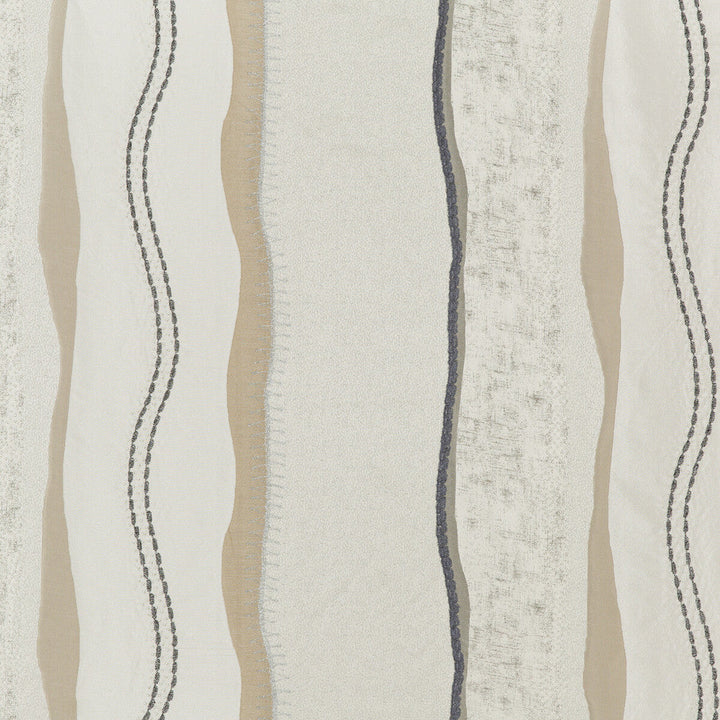 Solaris Platinum/Bronze by Threads Designer Fabric ODYSSEY VISCOSE - 57%;SILK - 16%;ACRYLIC - 11%;LUREX - 9%;ZARI - 4%;PLASTIC - 3% India - Horizontal: 26.989 and Vertical: 17.73 53.978 - Swanky Fabrics -