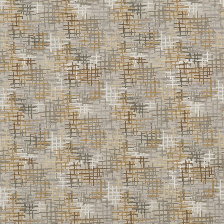 Lumen Platinum/Bronze by Threads Fabric ODYSSEY COTTON - 33%;LINEN - 29%;RAYON - 29%;POLYESTER - 9% India Horizontal: 16.942 and Vertical: 14.972 50.432 - Fabric Carolina -