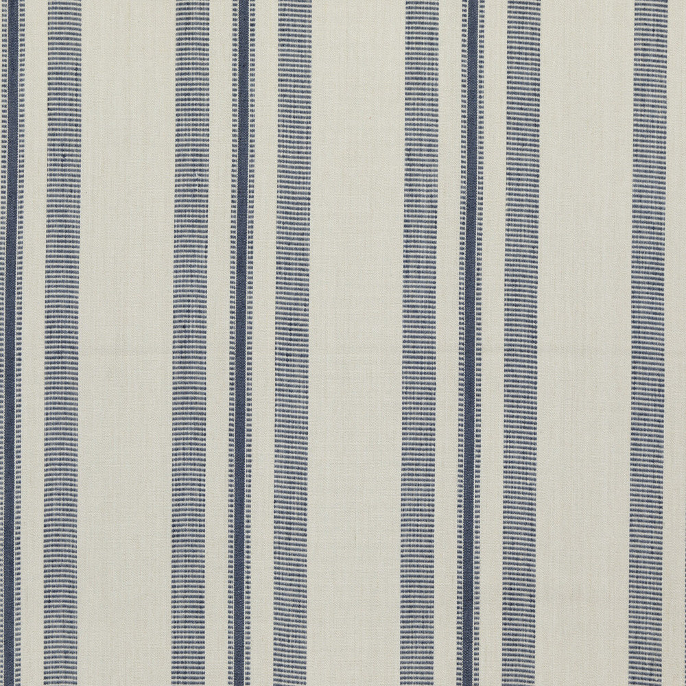 Stanton Indigo by Threads Designer Fabric GREAT STRIPES COTTON - 75%;JUTE - 25% India - Horizontal: 13.396 and Vertical: - 53.584 - Swanky Fabrics -