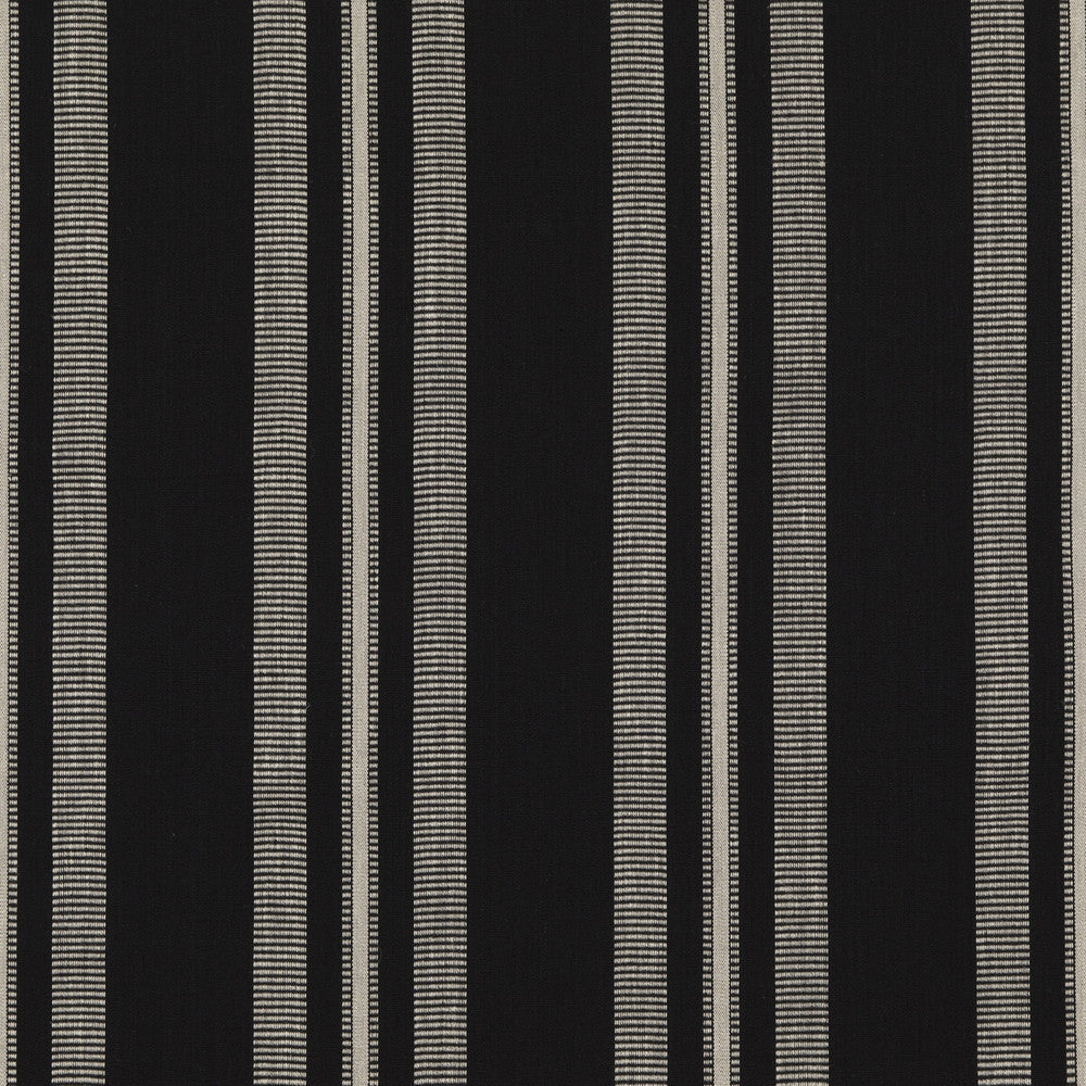 Stanton Ebony by Threads Fabric GREAT STRIPES COTTON - 75%;JUTE - 25% India Horizontal: 13.396 and Vertical: 53.584 - Fabric Carolina -