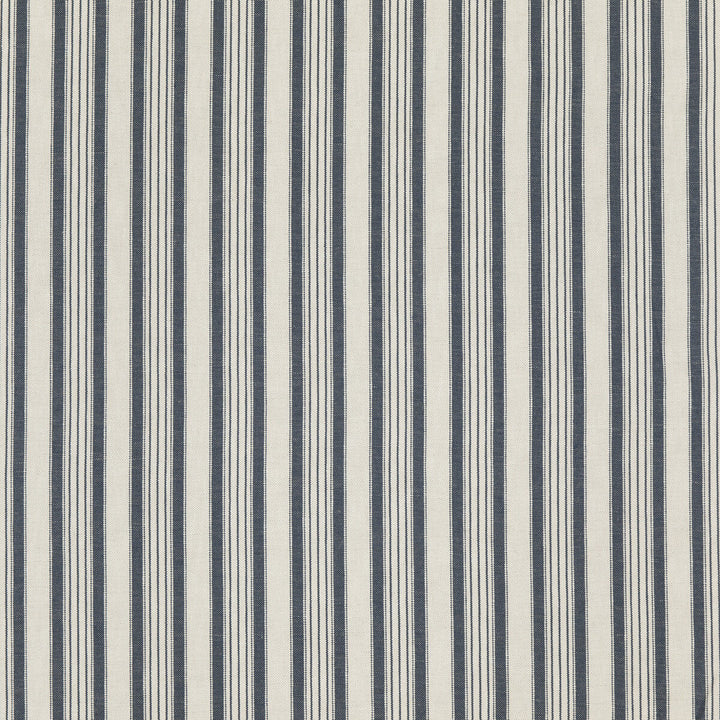 Becket Indigo by Threads Fabric GREAT STRIPES LINEN - 56%;COTTON - 44% Italy HEAVY Horizontal: 4.728 and Vertical: - 52.008 - Fabric Carolina -