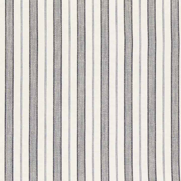 Stirling Indigo by Threads Fabric GREAT STRIPES COTTON - 53%;LINEN - 19%;JUTE - 14%;ACRYLIC - 12%;NYLON - 2% Italy HEAVY Horizontal: 4.728 and Vertical: - 52.008 - Fabric Carolina -