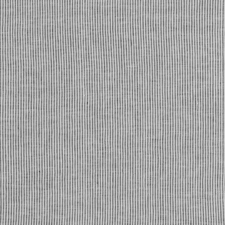 Nala Ticking Charcoal by Threads Fabric NALA LINENS LINEN - 100% Italy Horizontal: and Vertical: 120.17 - Fabric Carolina -