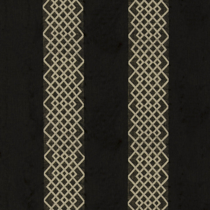 Diamond Sheer Ebony by Threads Designer Fabric MERIDIAN LINEN - 73%;POLYESTER - 27% Turkey Horizontal: 13.79 and Vertical: 4.334 115.836 - Swanky Fabrics -