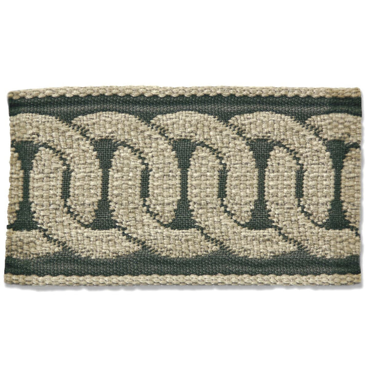 Edderton 4 Smoke by Stout Trim NEW WORLD TAPES & BORDERS 100%SVI FRANCE Horizontal: 1.5 and Vertical: 0 2 in - Fabric Carolina -