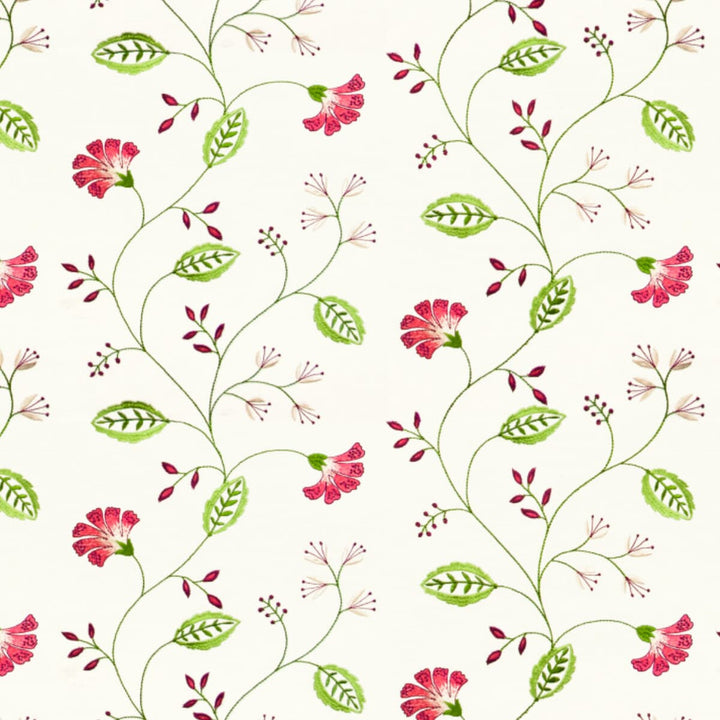 Edison 3 Watermelon by Stout Fabric RAINBOW LIBRARY BLOSOM/CRANBERRY 100%COT %VEMB INDIA WYZENBEEK WEAR TEST (LIGHT DUTY) Horizontal: 13 and Vertical: 16 51 in - Fabric Carolina -