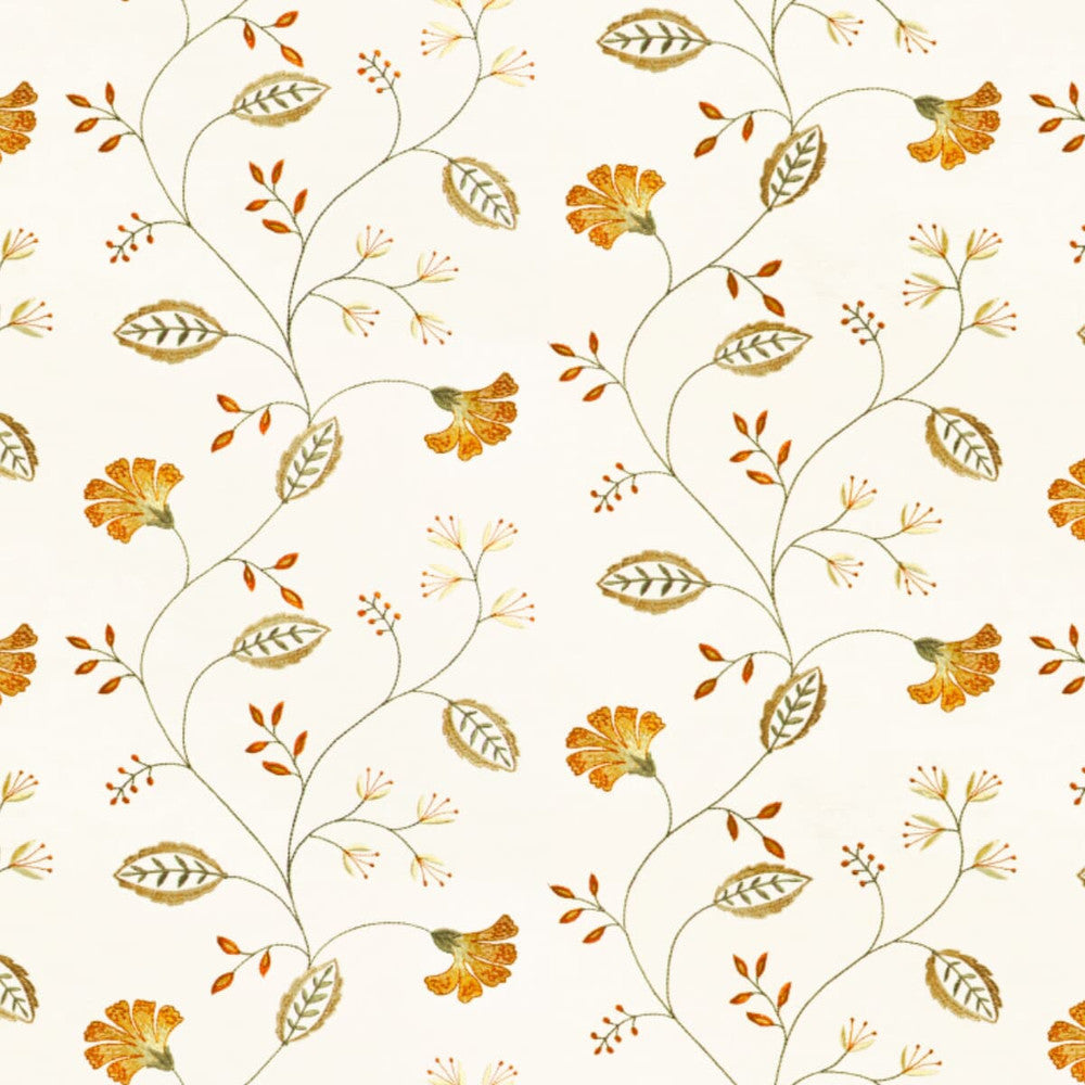 Edison 5 Spice by Stout Fabric RAINBOW LIBRARY TANGERINE/CLOVE 100%COT %VEMB INDIA WYZENBEEK WEAR TEST (LIGHT DUTY) Horizontal: 13 and Vertical: 16 51 in - Fabric Carolina -