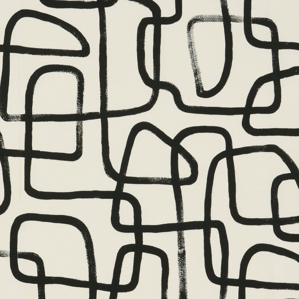 EDISON 98J9421 by JF Designer Fabric MODERN ART 100% Cotton Spain  Horizontal: 13.5 and Vertical: 27 54  - Swanky Fabrics -