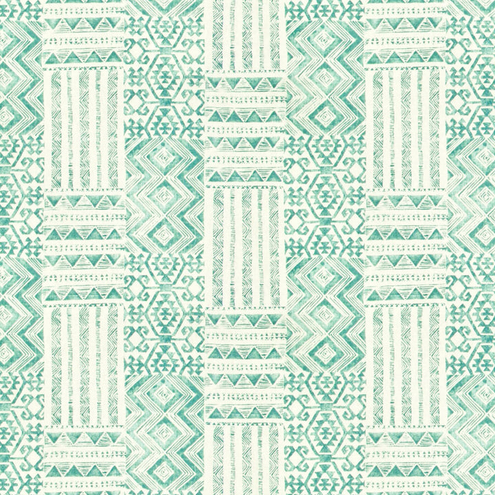 Educate 1 Bay by Stout Fabric Stout Fabric Educate 1 BayFabric COMFORTABLE LIVING TURQUOISE/LAGOON TURKMENISTAN </p><p>Repeat: H: 18.000, V: 13.250 54 in - Fabric Carolina -