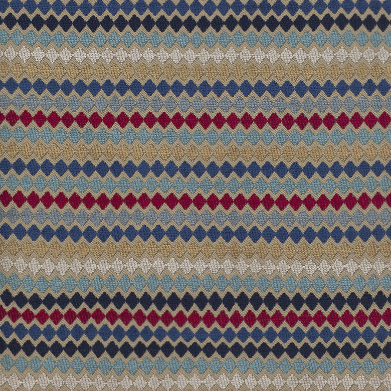 El Badi # 306 Americana by Maxwell Fabric STUDIO-MARRAKESH 63% POLYESTER 24% VISCOSE
13% COTTON INDIA </p><p>Repeat: Horizontal: H-0.3 and Vertical: V-10 55" - Fabric Carolina -