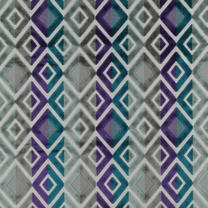 Equinox # 102 Bijoux by Maxwell Fabric MODERN VELVETS 60% POLYESTER 40% VISCOSE INDIA </p><p>Repeat: Horizontal: H-7.1 and Vertical: V-12 57" - Fabric Carolina -
