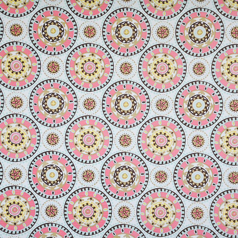 Exodus # 211 Dubarry by Maxwell Fabric COLOR WAVES-GEMSTONES 100% COTTON INDIA See sample </p><p>Repeat: Horizontal: 9" and Vertical: & 54" - Fabric Carolina -