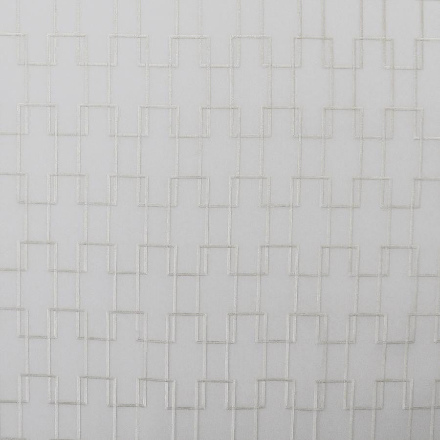 Edie # 06 Cameo by Maxwell Fabric Sheer Style 100% POLYESTER TURKEY V-7"H-3.2" 118" EMB.WIDTH 105" - Fabric Carolina -