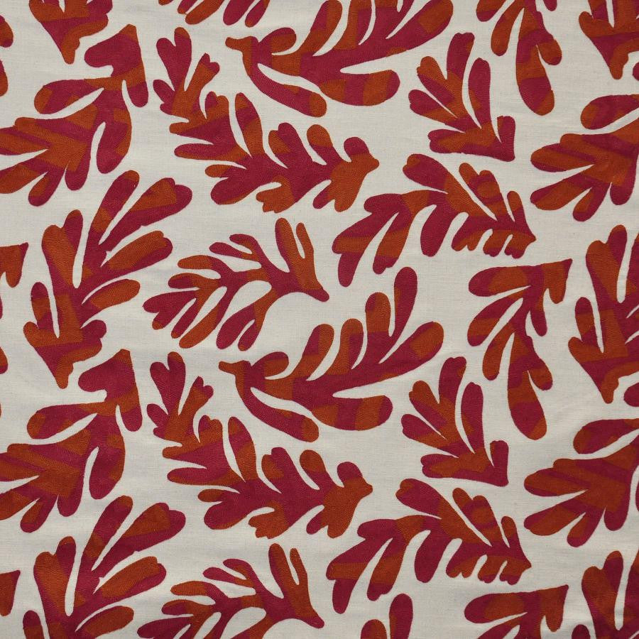 Elkhorn # 709 Punch by Maxwell Fabric Color Theory-Vol.Vii Lychee BASE: 36% COTTON
30% PES
17% VISCOSE
17% LINEN EMB: SPUN POLYESTER INDIA V-15.2" H-25.4" 56" - Fabric Carolina -