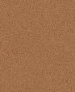 Clio Copper Lined Geometric Wallpaper by Eijffinger