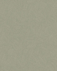 Clio Sage Lined Geometric Wallpaper by Eijffinger