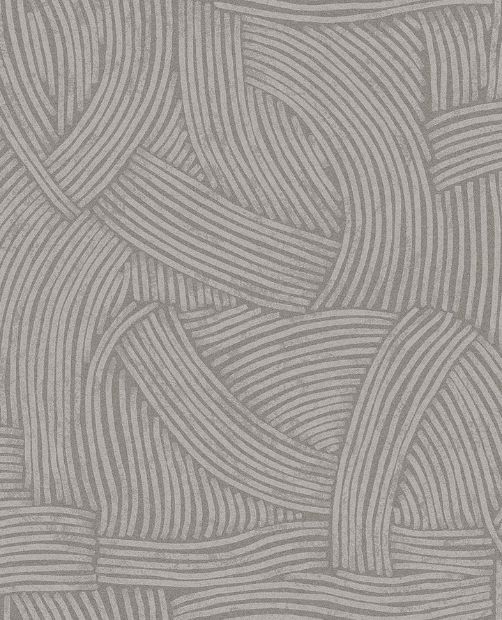 Freesia Charcoal Abstract Woven Wallpaper by Eijffinger Twist Covers about 56.4 square feet 20.5-in by 33-ft long roll Unpasted 25.2 - Fabric Carolina -
